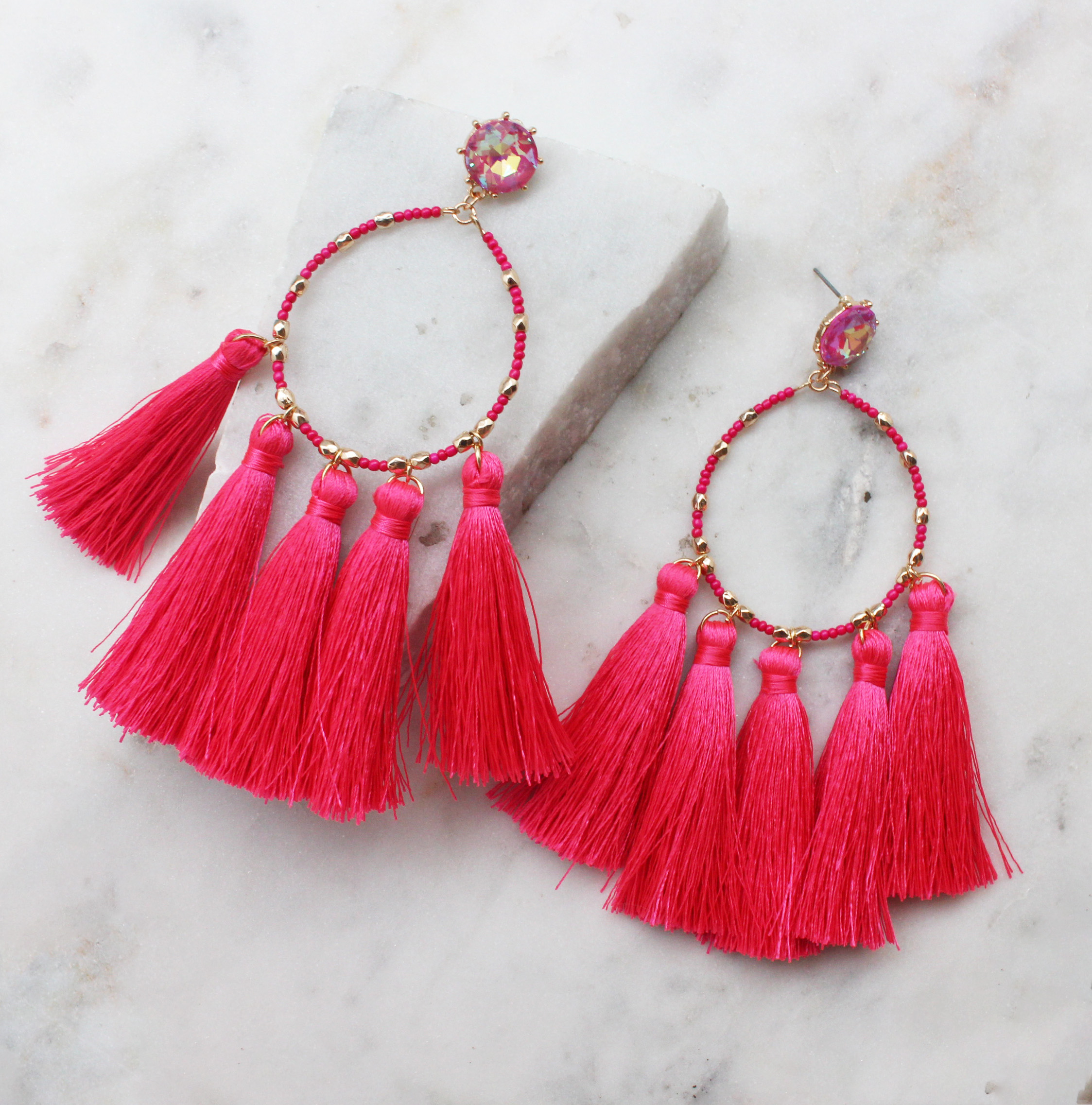 Vibrant Tassel Earrings Best of Everything Online Shopping