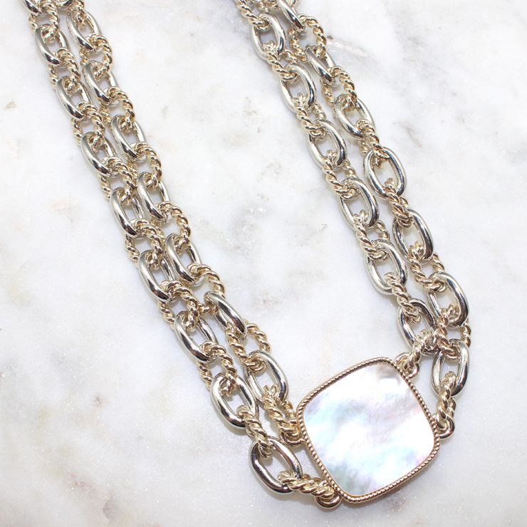 A photo of the Square Chain Necklace product