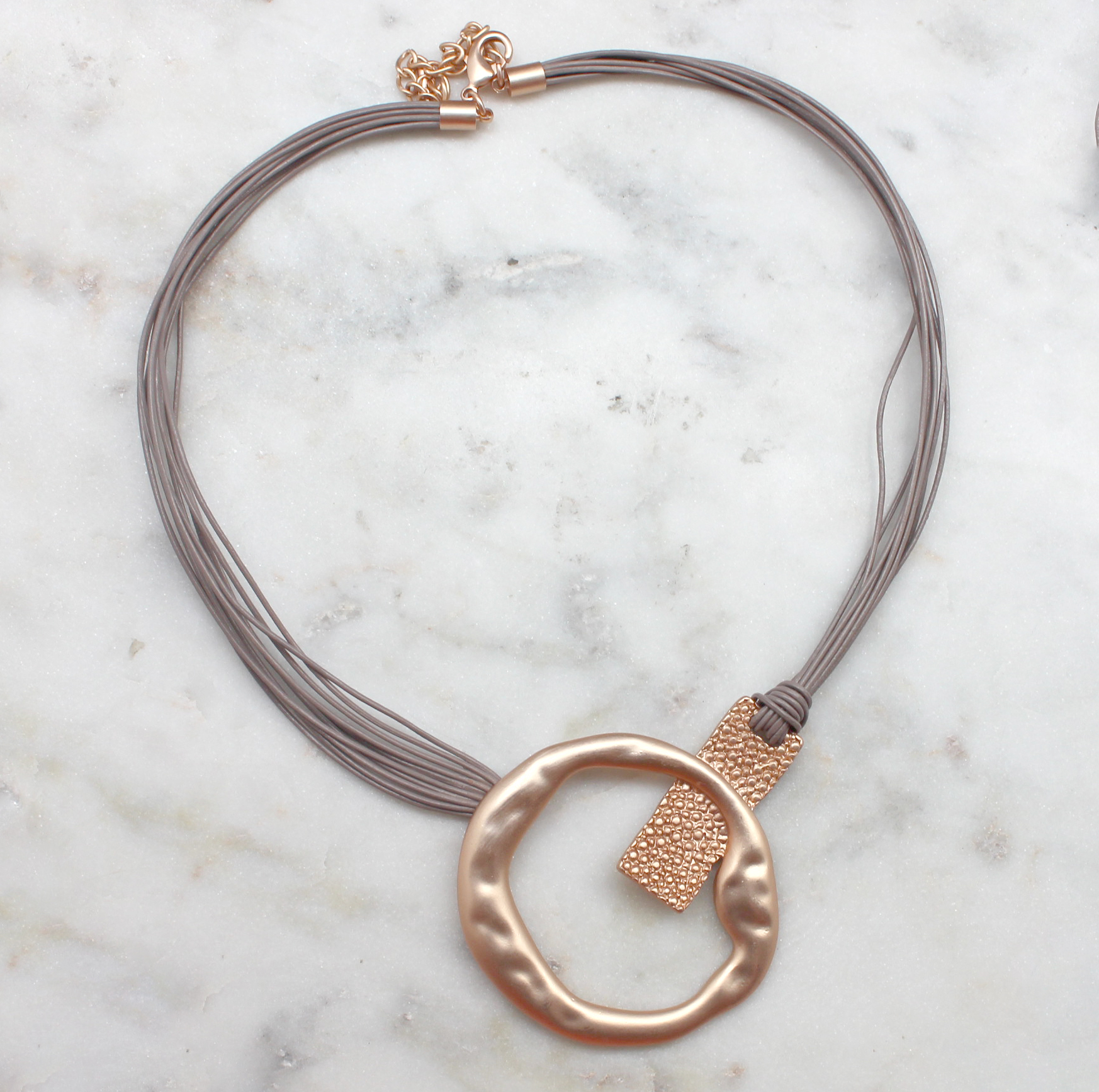 Matte Ring Necklace Best of Everything Online Shopping