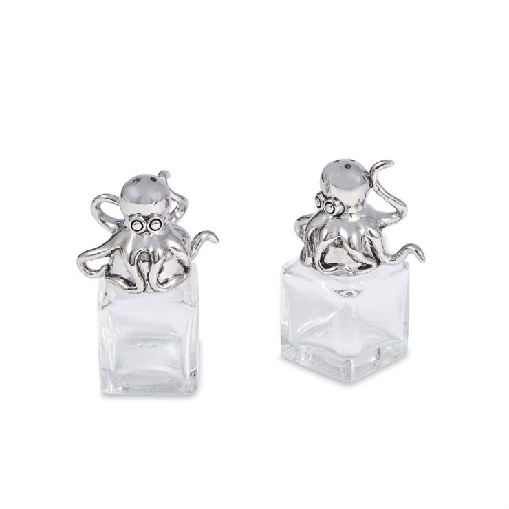A photo of the Octopus Glass Salt & Pepper Set product