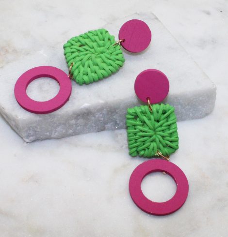 A photo of the Hibiscus Earrings product