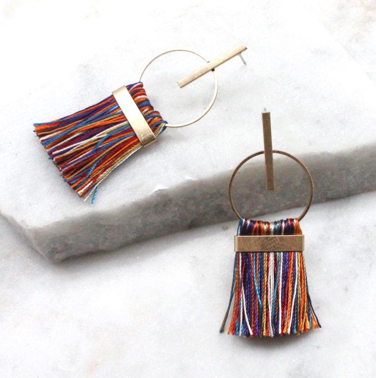 A photo of the Lucia Earrings In Multi Color product