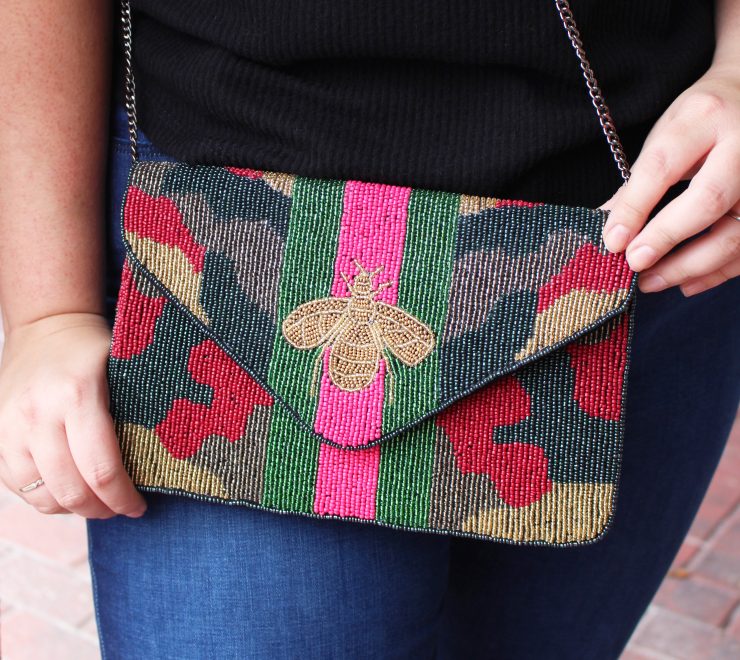 A photo of the The Queen Bee Handbag product