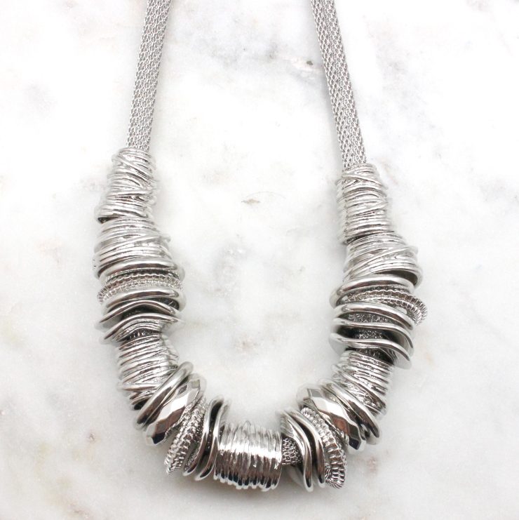 A photo of the Textured Ring Necklace product