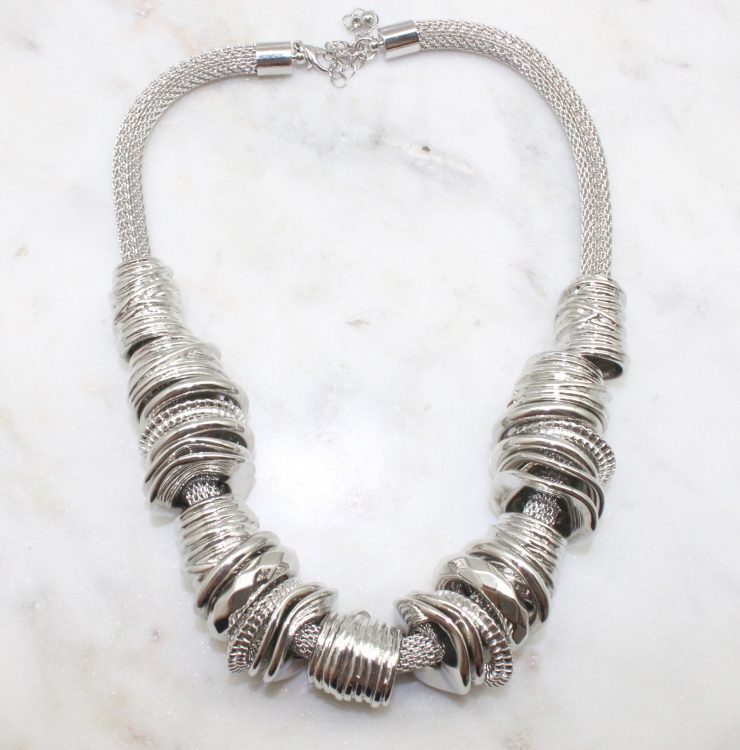 A photo of the Textured Ring Necklace product