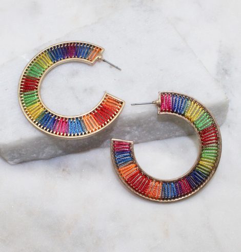 A photo of the Weaving Through Earrings product