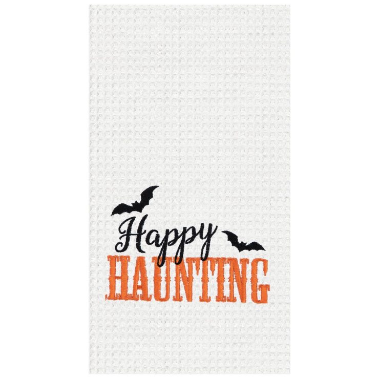 A photo of the Happy Haunting Kitchen Towel product