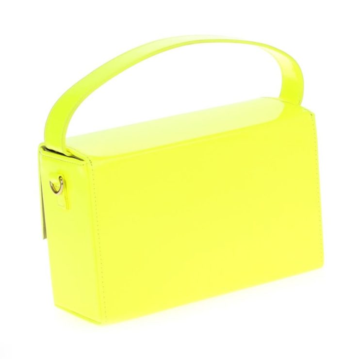 A photo of the Amelia Hand Bag in Neon Yellow product