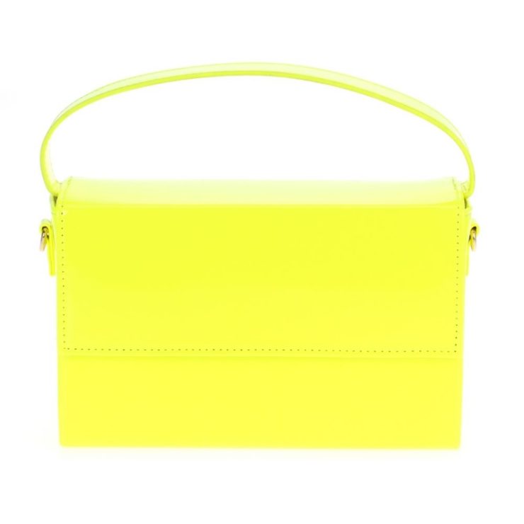 A photo of the Amelia Hand Bag in Neon Yellow product