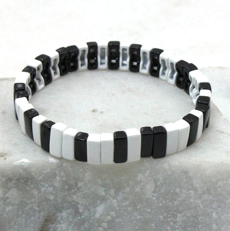 A photo of the The Basic Rectangle Color Block Bracelet product