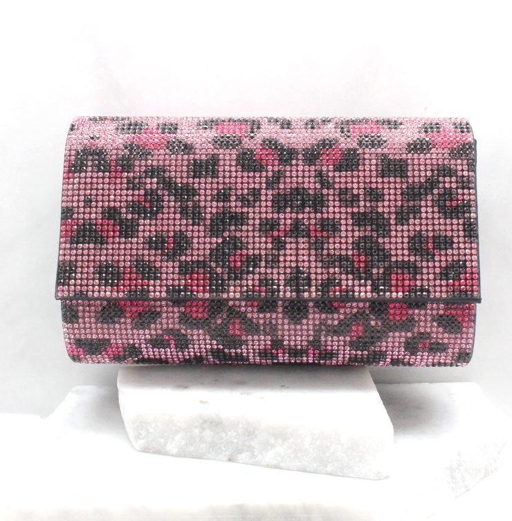 A photo of the Becky Evening Bag In Pink Leopard product