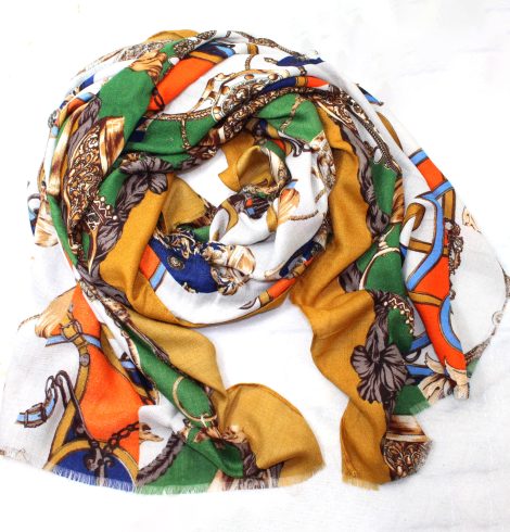 A photo of the Changing Leaves Orange Scarf product