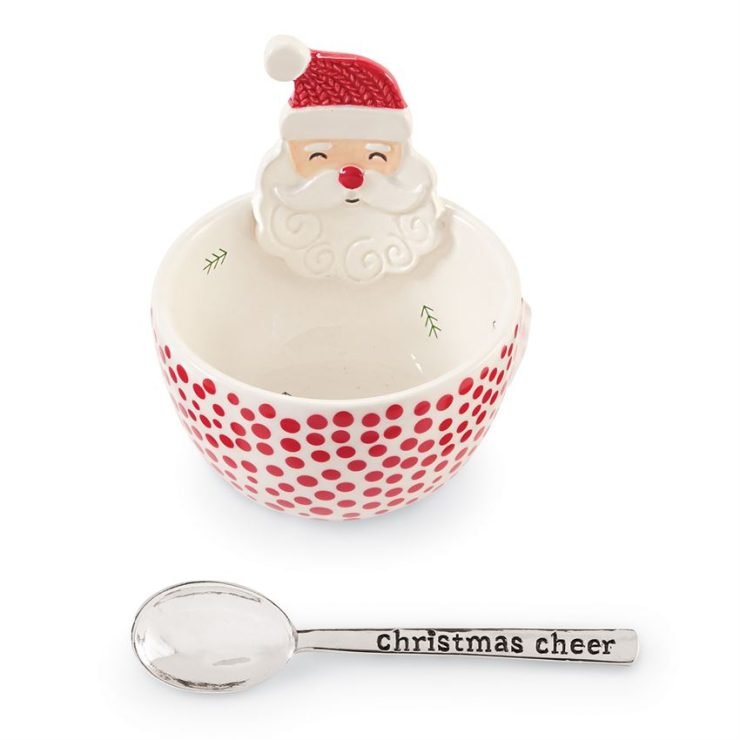 A photo of the Santa Dip Bowl With Spoon product