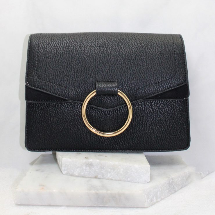 A photo of the Ella Pebble Cross Body In Black product