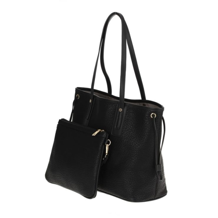 A photo of the Geri Shopper Tote in Black product