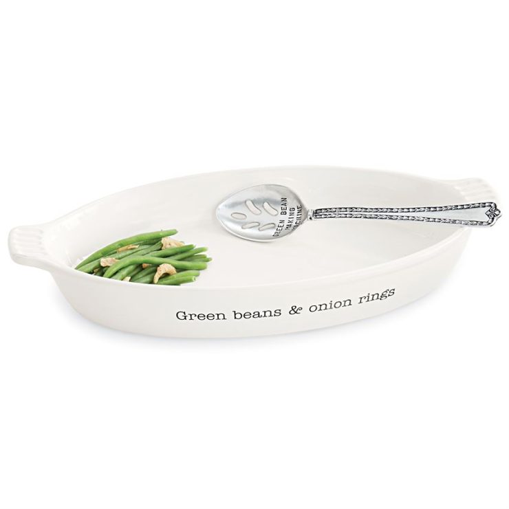 A photo of the Green Bean Serving Dish Set product
