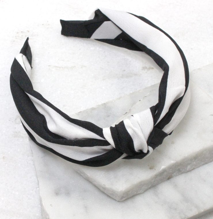 A photo of the I Kid You Knot Headband in Navy product