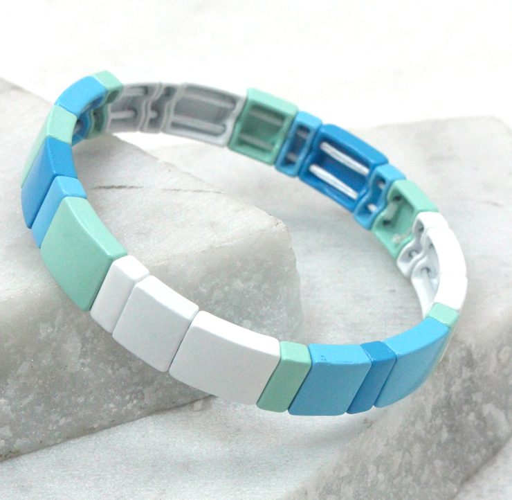 A photo of the In the Marina Color Block Bracelet product