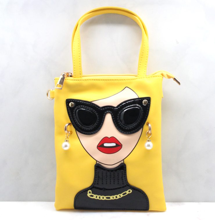 A photo of the It's Her Hand Bag in Yellow product