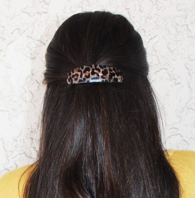 A photo of the Leopard French Barrette product