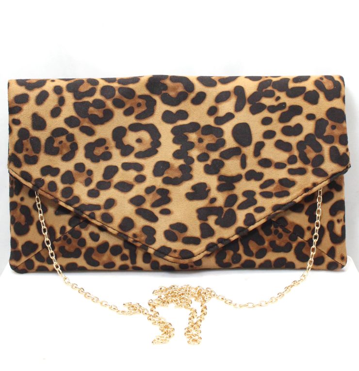 A photo of the Lovely Leopard Envelope Clutch product