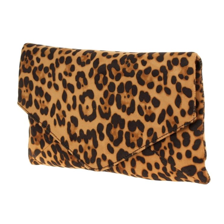 A photo of the Lovely Leopard Envelope Clutch product