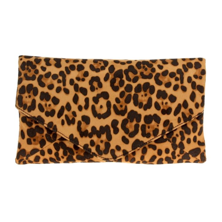 A photo of the Lovely Leopard Envelope Clutch product