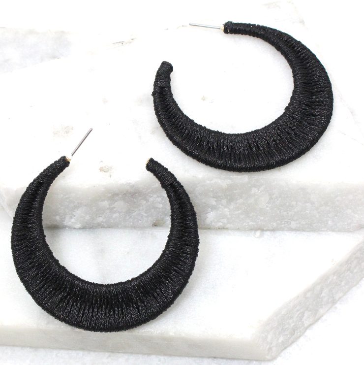 A photo of the Moon Bounce Hoops in Black product