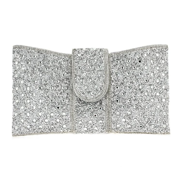 A photo of the Portia Clutch in Silver product