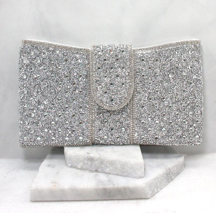 A photo of the Portia Clutch in Silver product