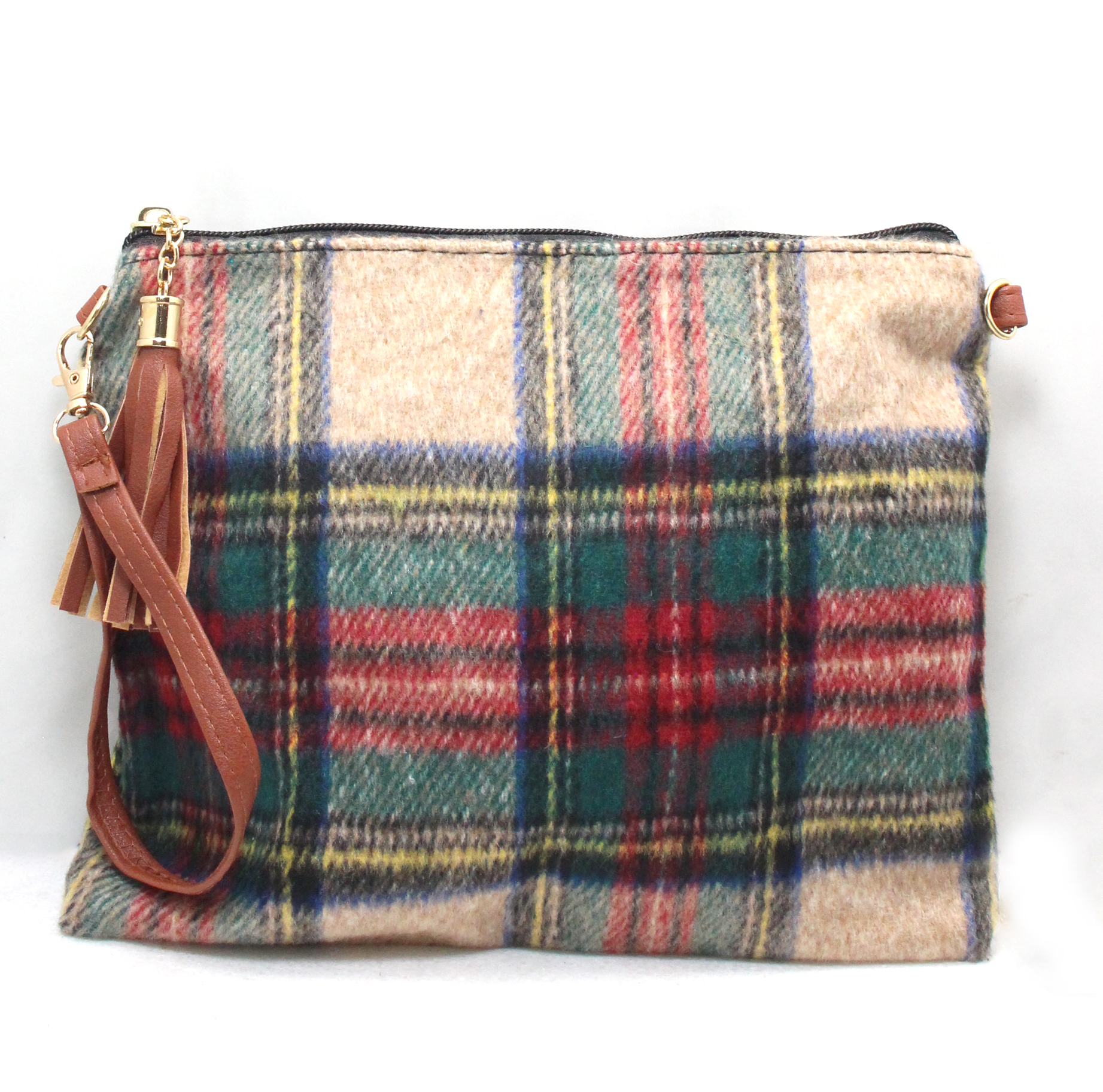 plaid crossbody bag