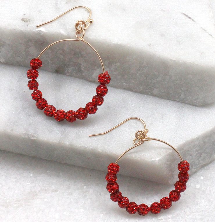 A photo of the Fireball Hoops in Red product