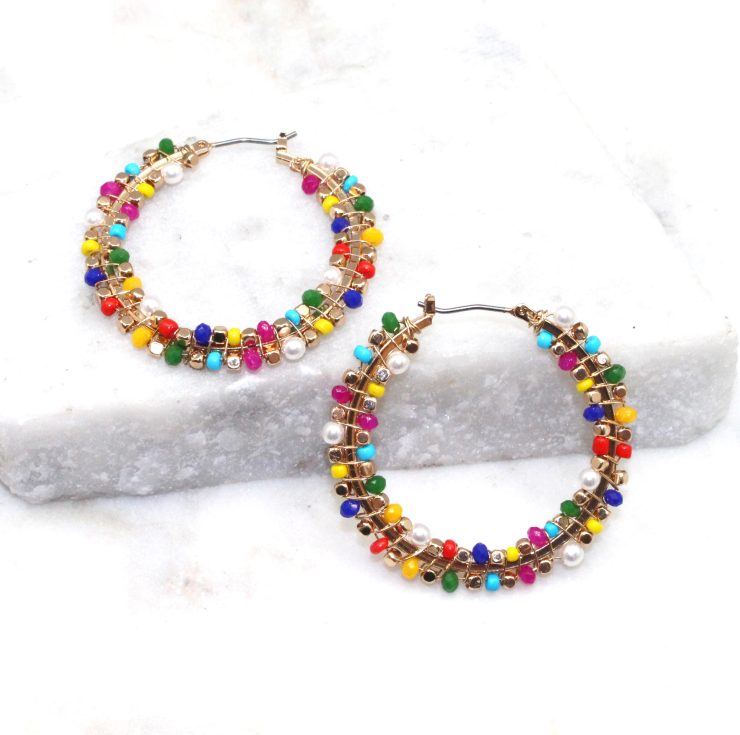 A photo of the Sparkling Night Earrings product