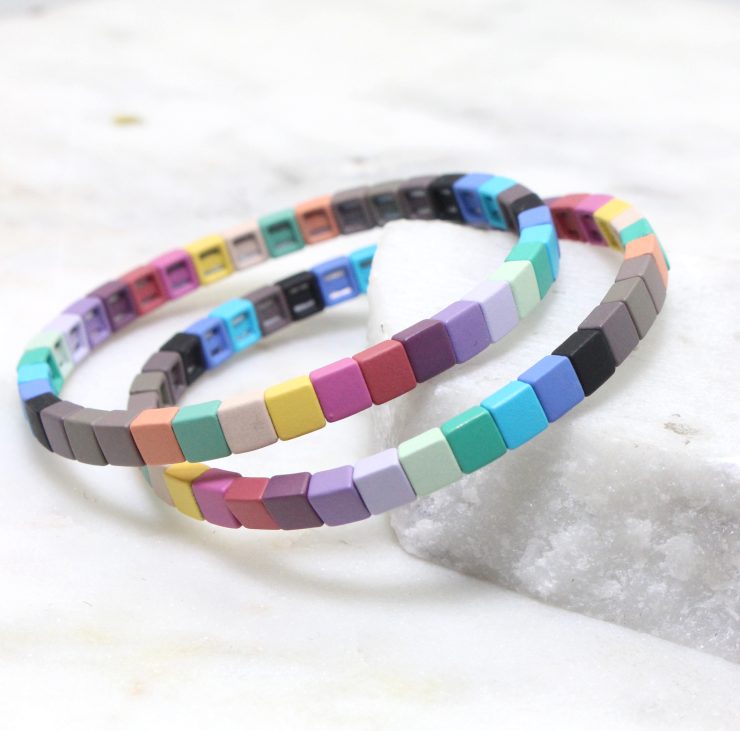 A photo of the The Bolds Color Block Bracelet Set product