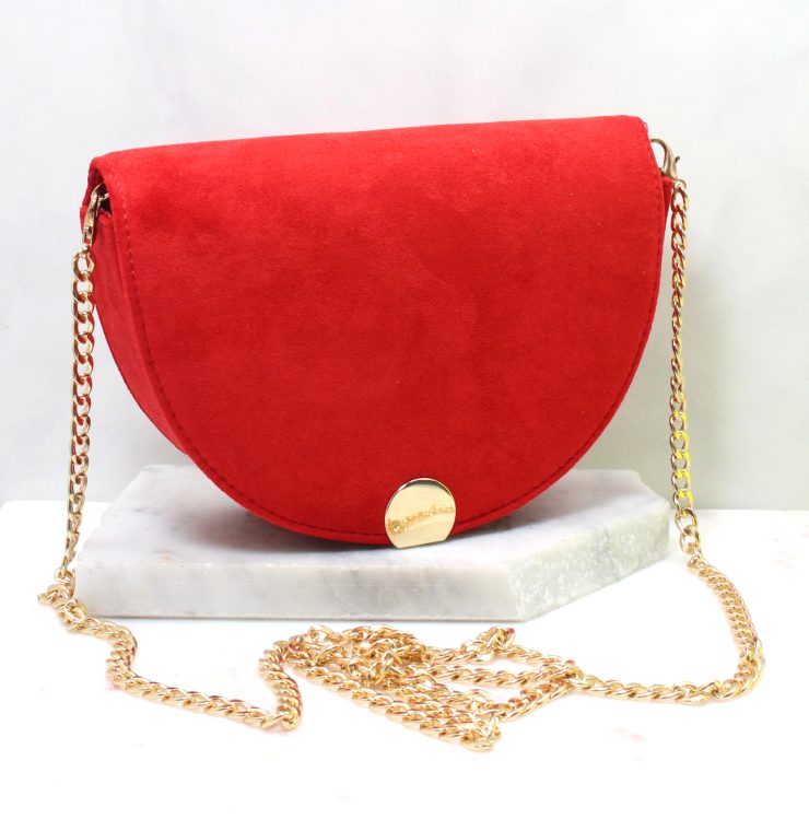 A photo of the Luna Hand Bag in Red product