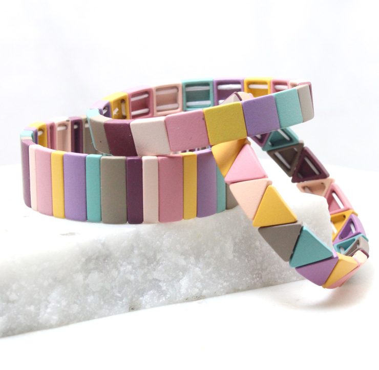 A photo of the The Brights Square Color Block Bracelet product