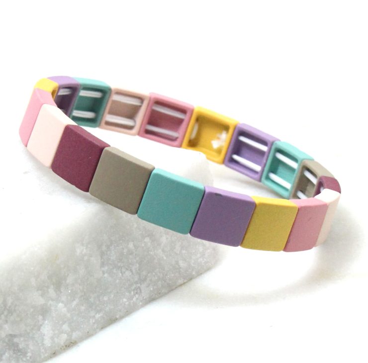 A photo of the The Brights Square Color Block Bracelet product