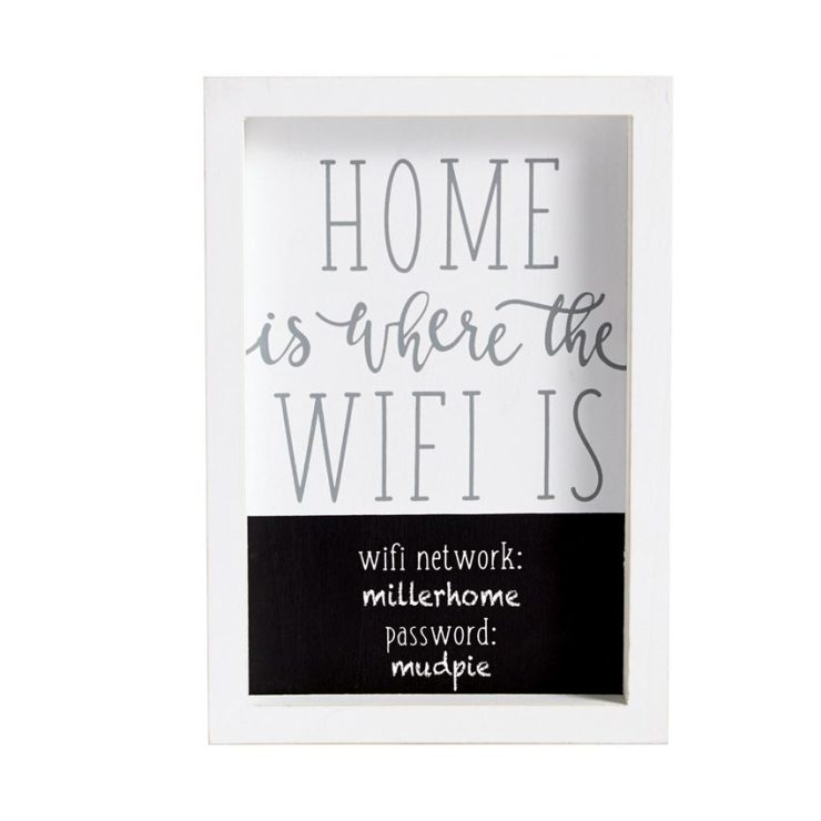 A photo of the Home Is Where The WIFI Plaque product