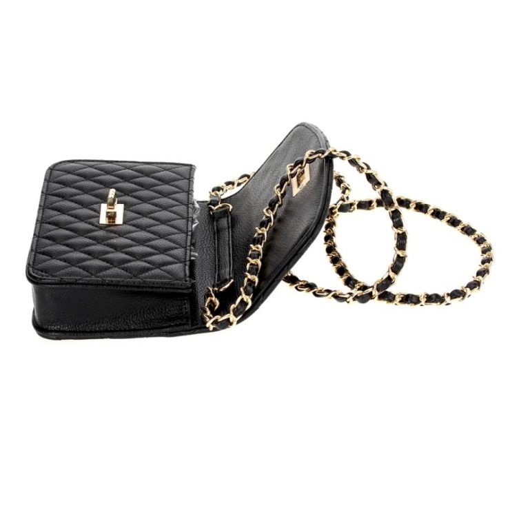 A photo of the Black Quilted Cross Body product