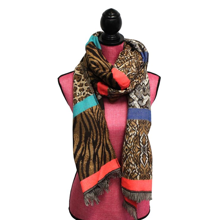 A photo of the Animal Prints Scarf product