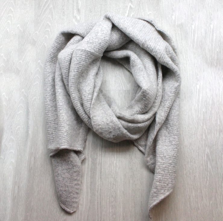A photo of the Autumn Breeze Scarf in Grey product