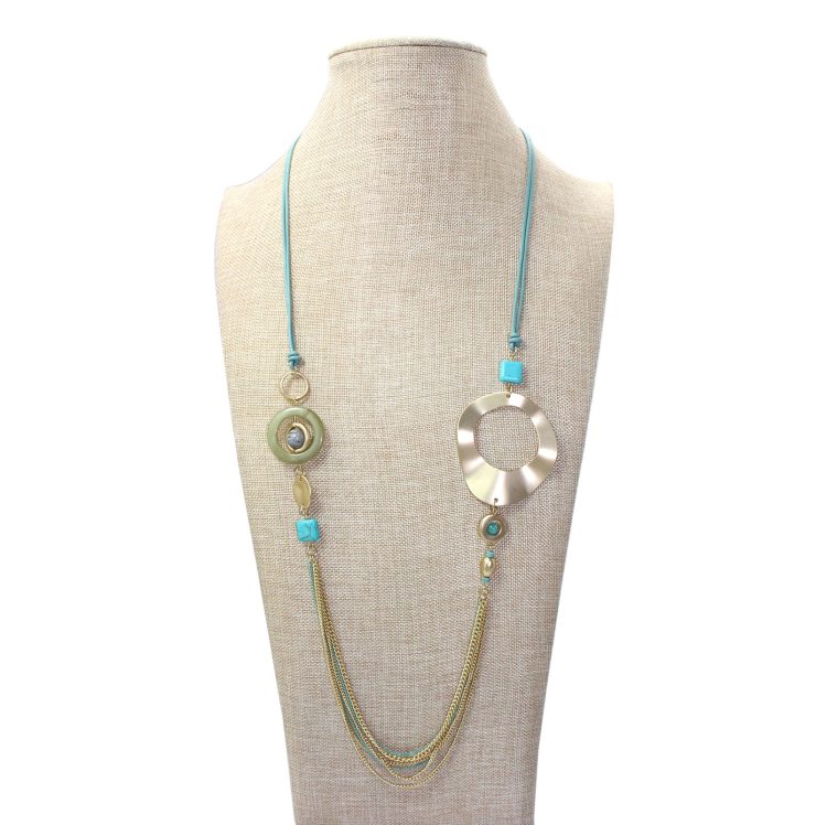 A photo of the Blue Chains Necklace product