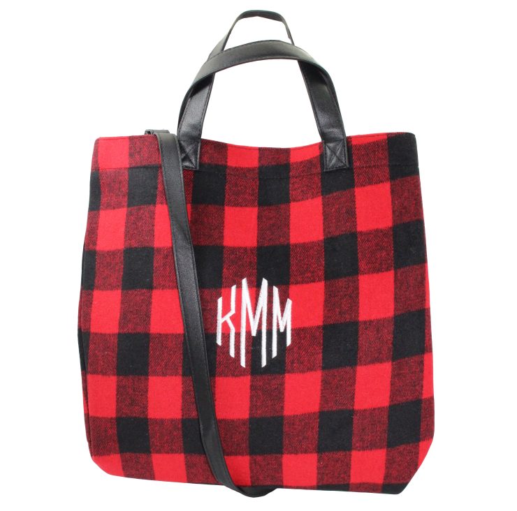 A photo of the Buffalo Check Tote Bag product