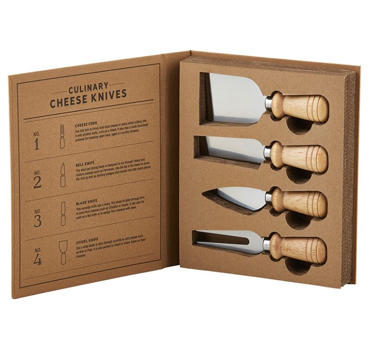 A photo of the Four Cheese Knife Set product