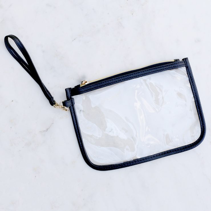 A photo of the Clearly Yours Wristlet in Black product