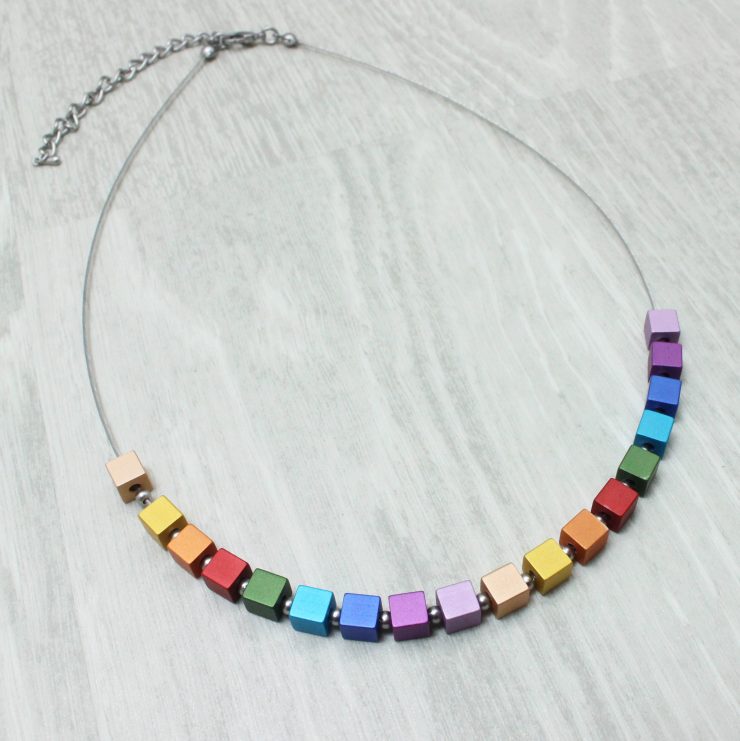 A photo of the Colors Of The Rainbow Necklace product