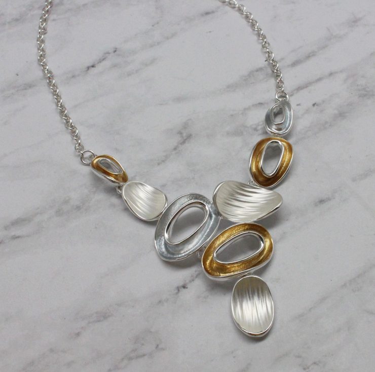 A photo of the Evelyn Necklace In Silver product