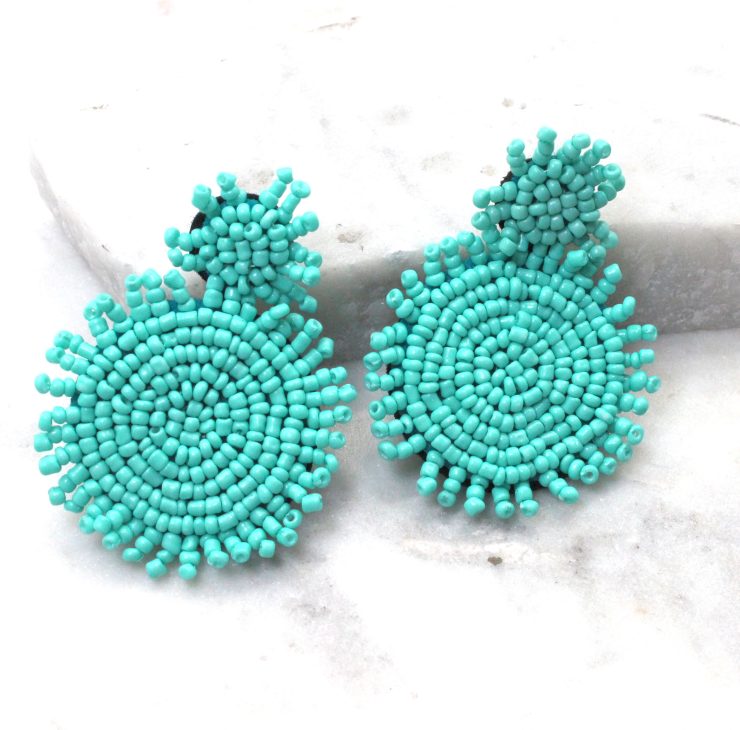 A photo of the Fiesta Fiesta Earrings in Turquoise product