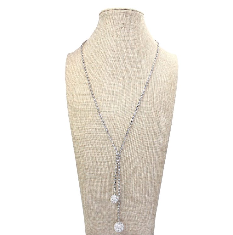 A photo of the Glitz Necklace in Silver product