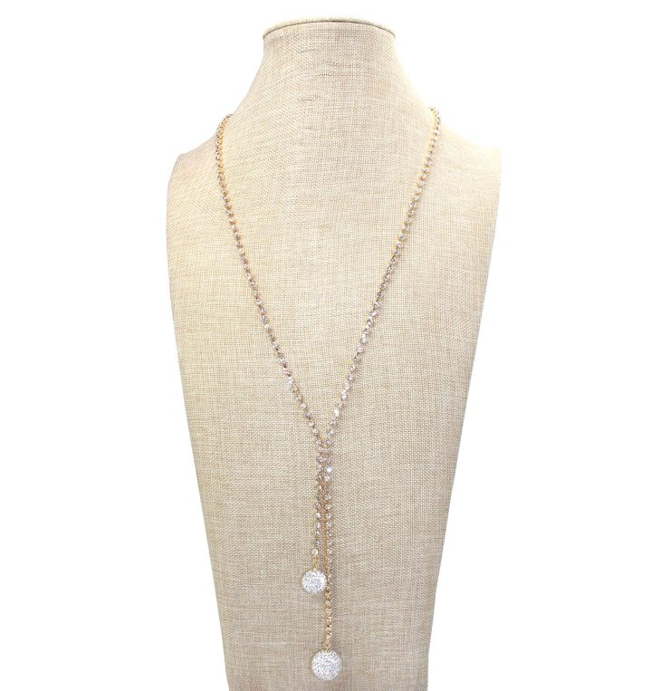 A photo of the Glitz Necklace in Silver product